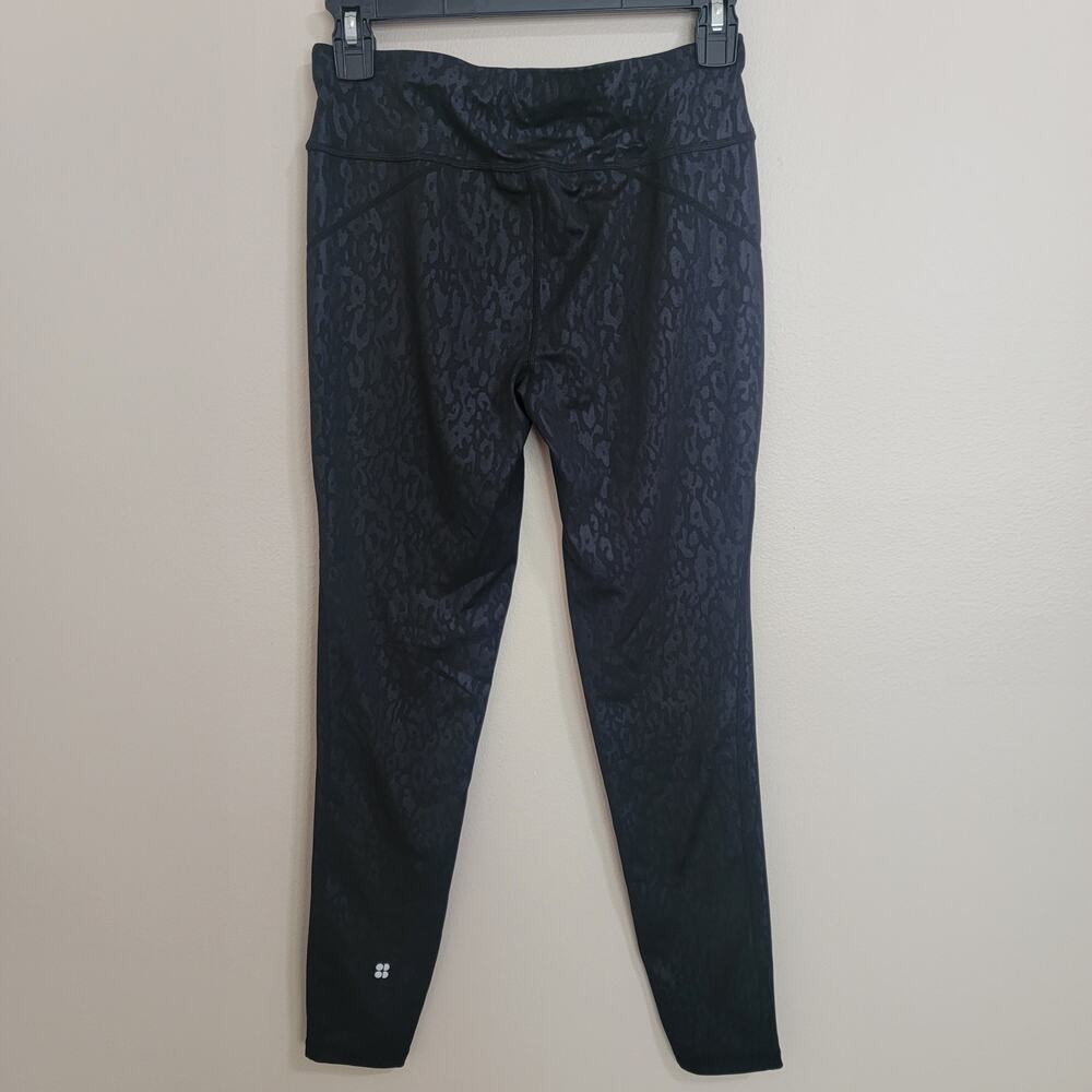 Sweaty Betty Full Length All Day Animal Print Black Leggings Size Small